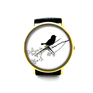 Bird On Tree Watch, Bird Watch, Bird On Tree, Unisex Watch, Ladies Watch, Mens Watch, Bird Jewelry